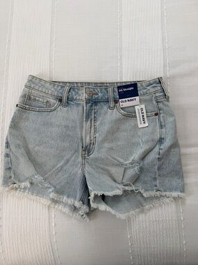 Old Navy Light Wash Distressed Denim Shorts